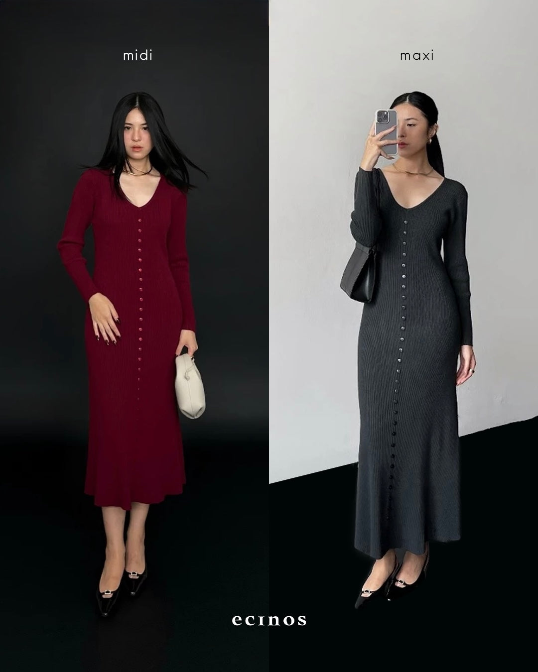 ECINOS - Natasha Knitted Dress