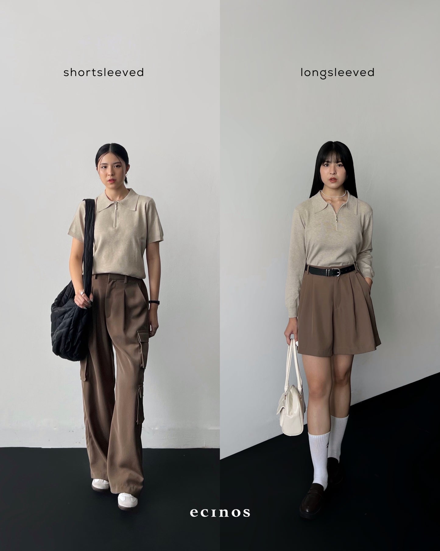 ECINOS - Flo Knitted Polo Top