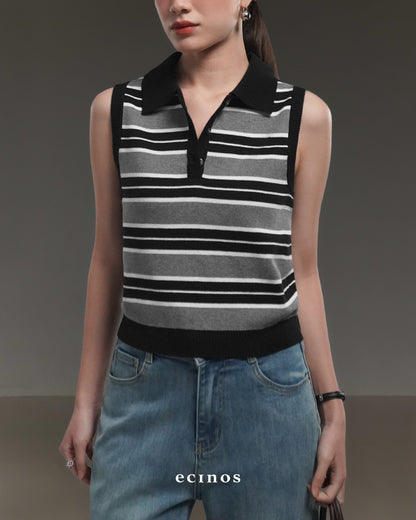 ECINOS - Ollie Knitted Polo Vest