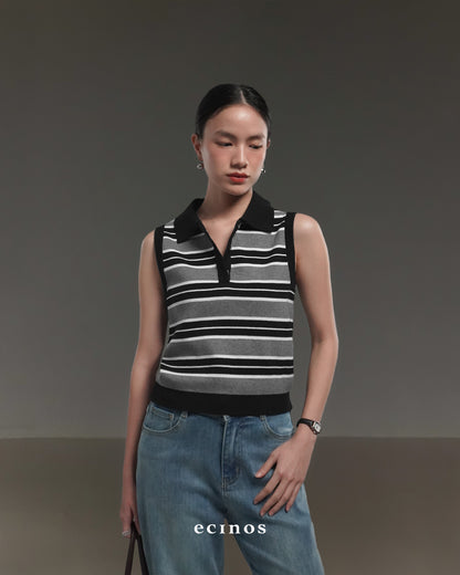 ECINOS - Ollie Knitted Polo Vest