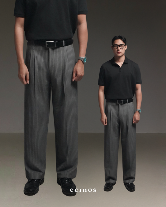 ECINOS MAN  - Harvey Pleated Straight Trousers