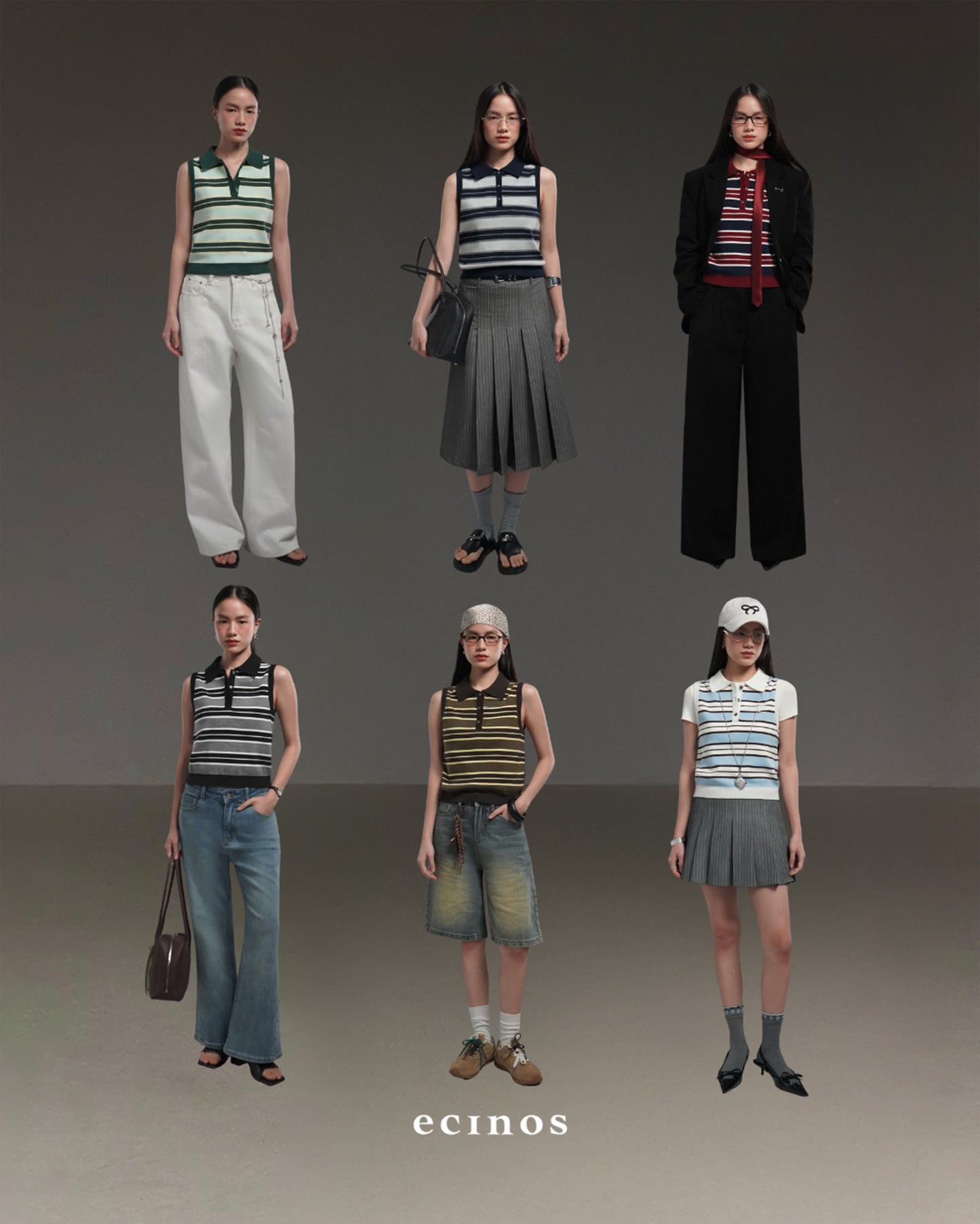 ECINOS - Ollie Knitted Polo Vest