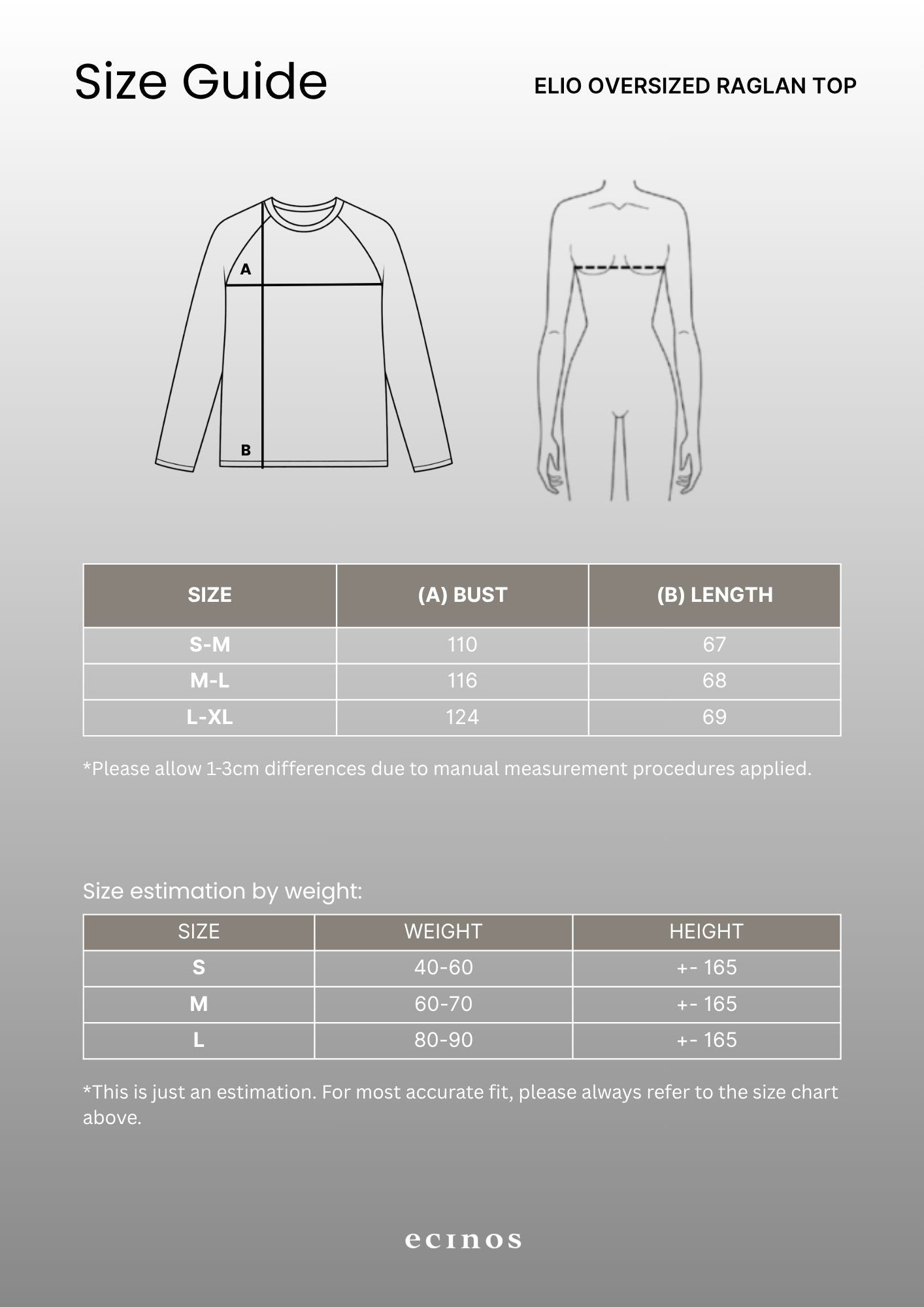 ECINOS - Elio Oversized Raglan Top