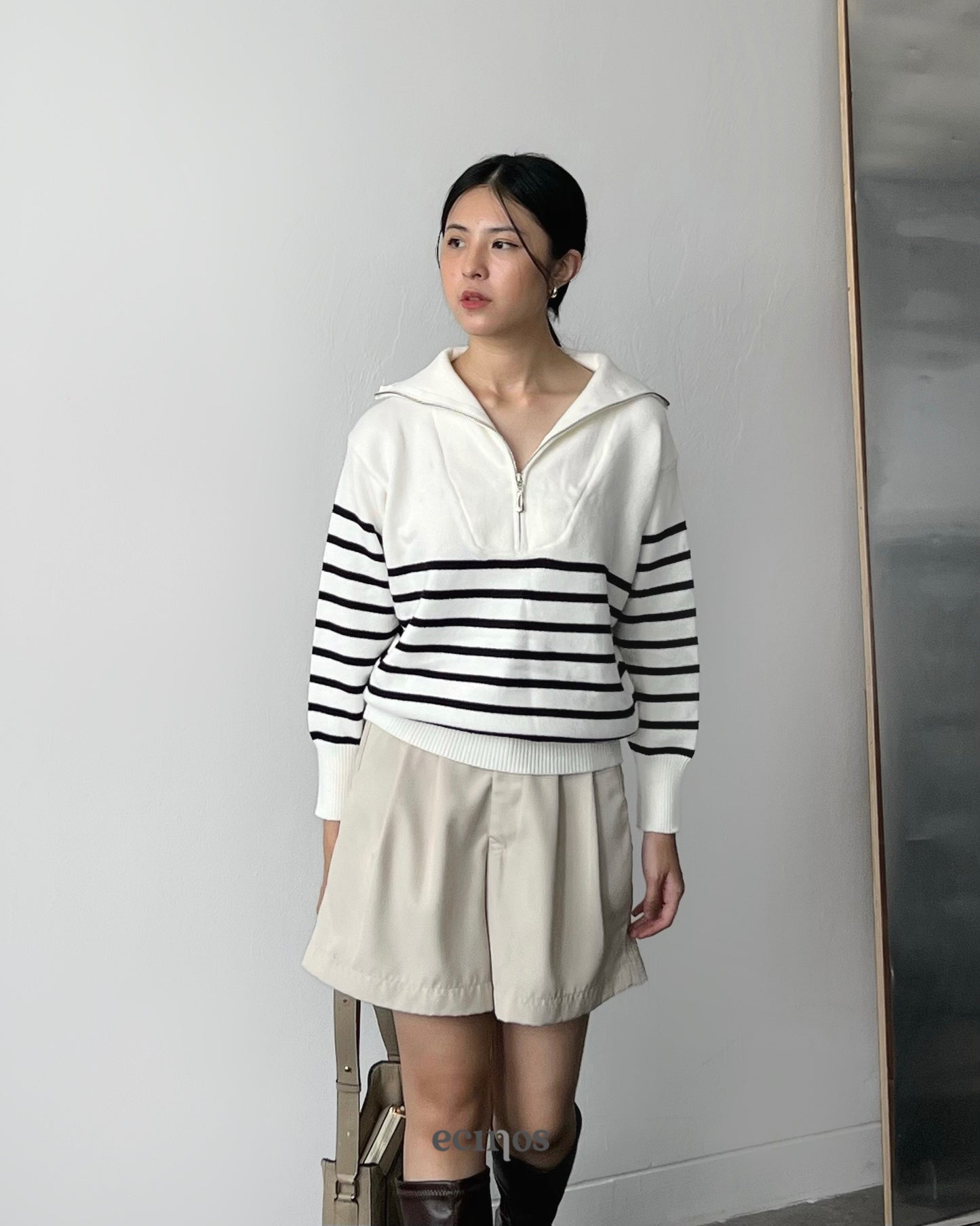ECINOS - Karen Half Zip Sweater