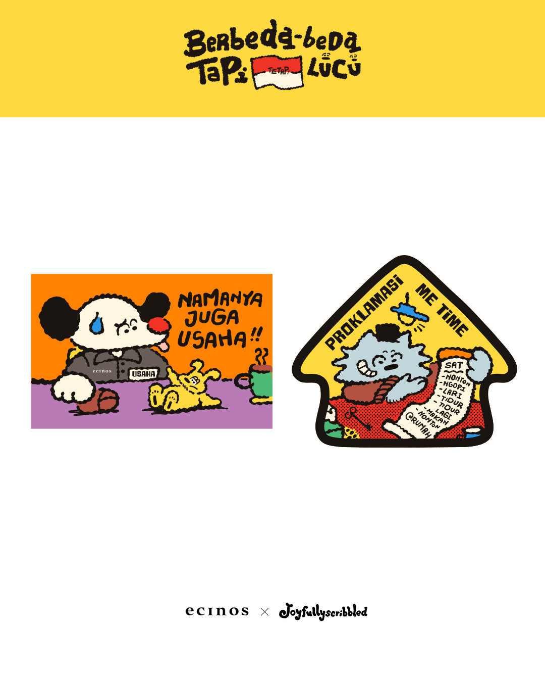 [NOT FOR SALE] - Limited edition sticker ecinos × Joyfullyscribbled