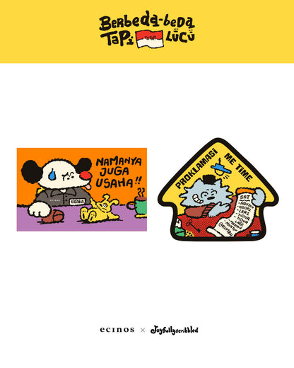 [NOT FOR SALE] - Limited edition sticker ecinos × Joyfullyscribbled