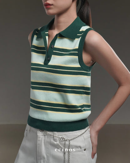ECINOS - Ollie Knitted Polo Vest