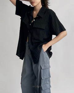Irene Crinkle Top