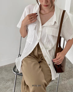 Irene Crinkle Top