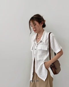 Irene Crinkle Top