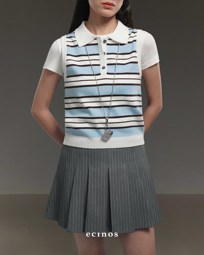 ECINOS - Ollie Knitted Polo Vest