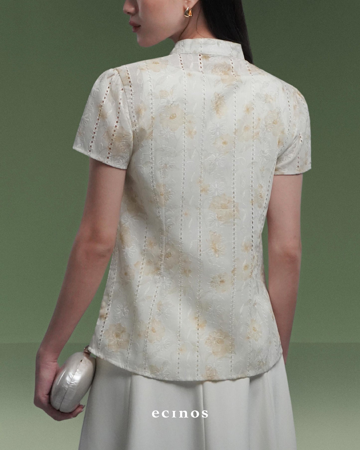 ECINOS - Aster Side Button Top