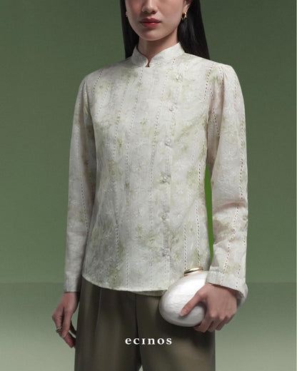ECINOS - Aster Side Button Top