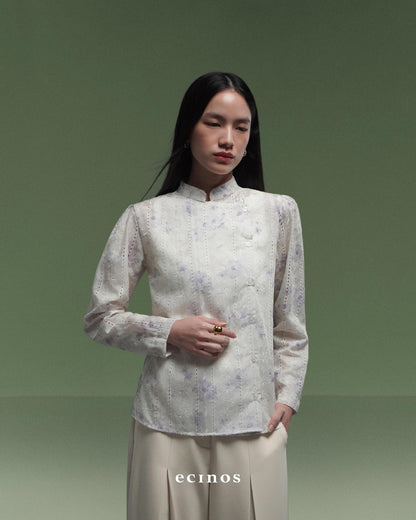 ECINOS - Aster Side Button Top