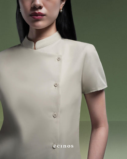 ECINOS - Aster Side Button Top