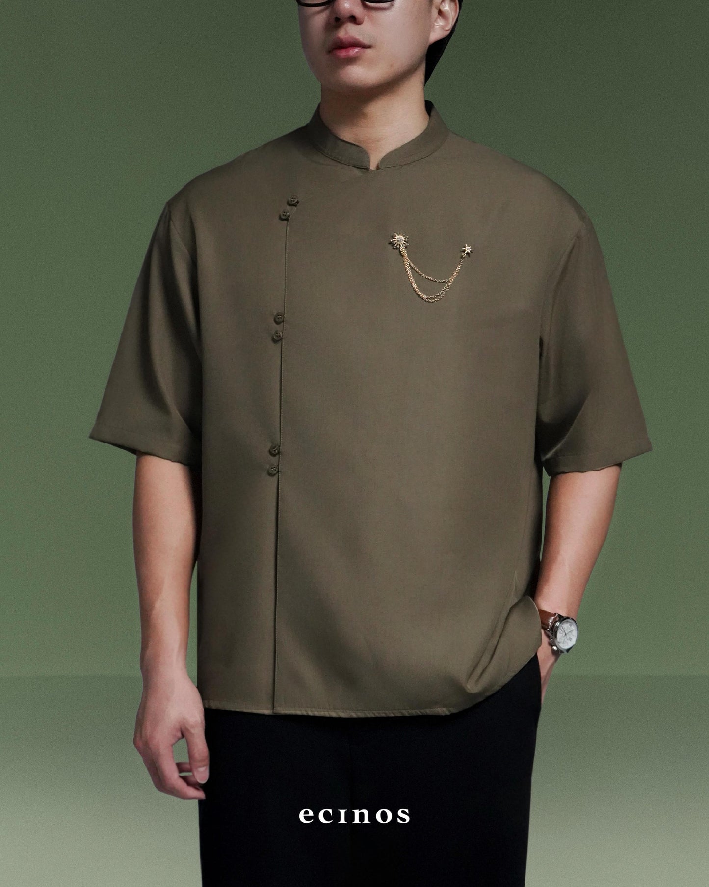 ECINOS Man - Aspen Side Button Top