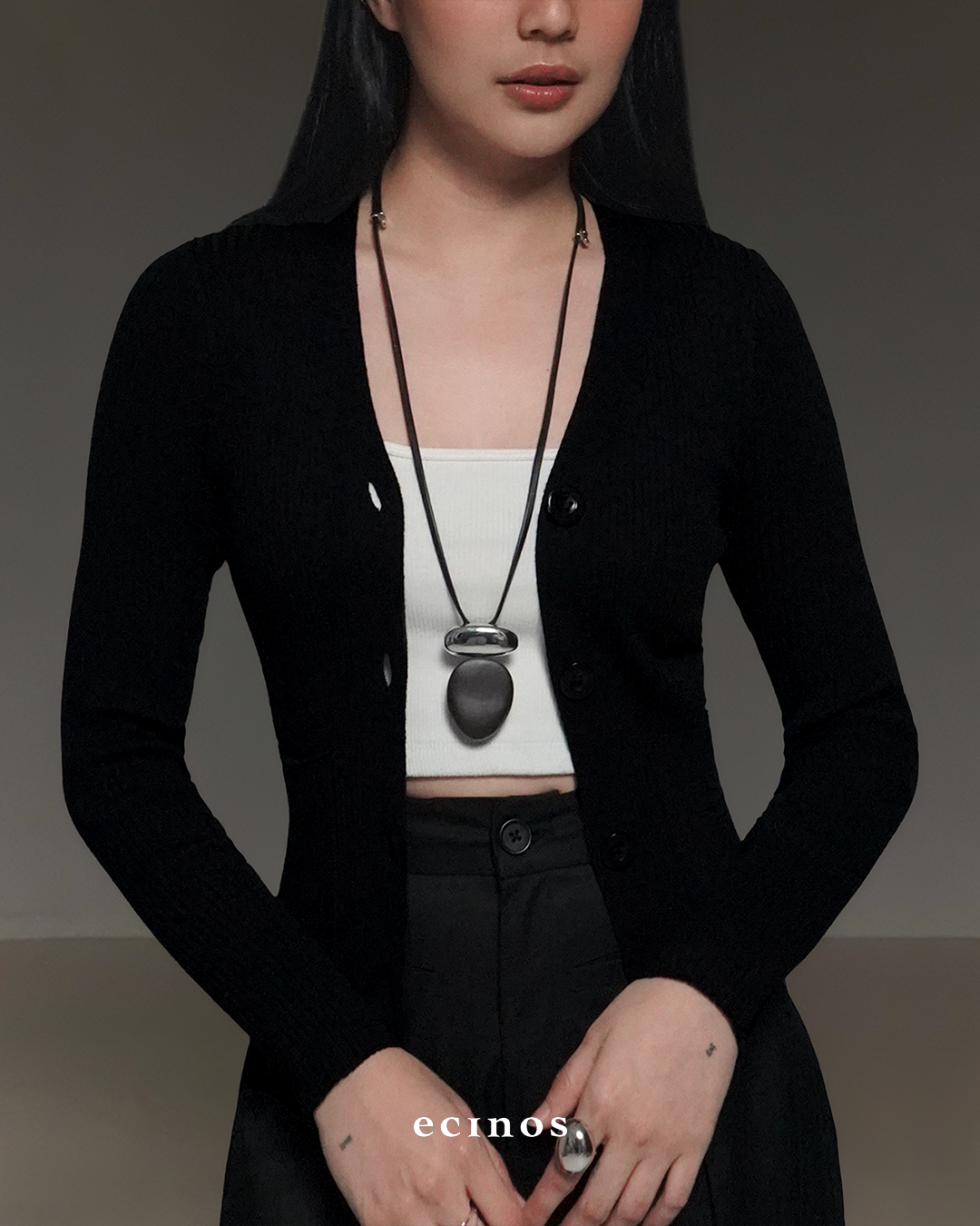 ECINOS - Chér Fitted Cardigan | Atasan Wanita | Cardigan Wanita Fitted