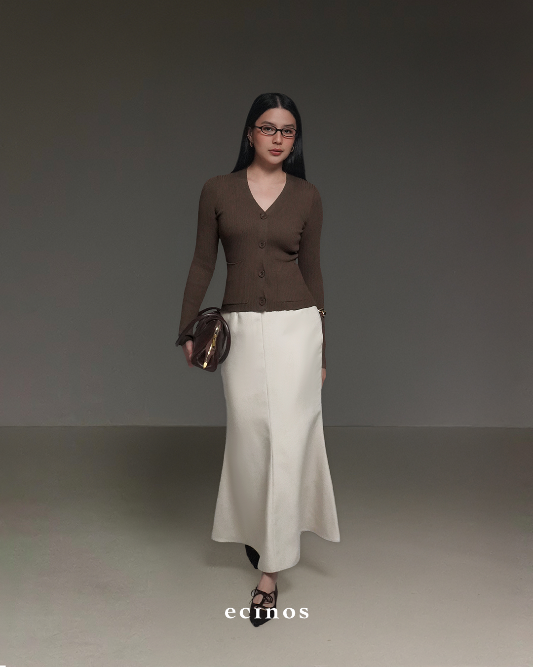 ECINOS - Chér Fitted Cardigan | Atasan Wanita | Cardigan Wanita Fitted