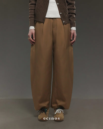 ECINOS - Joan Barrel Cotton Trousers