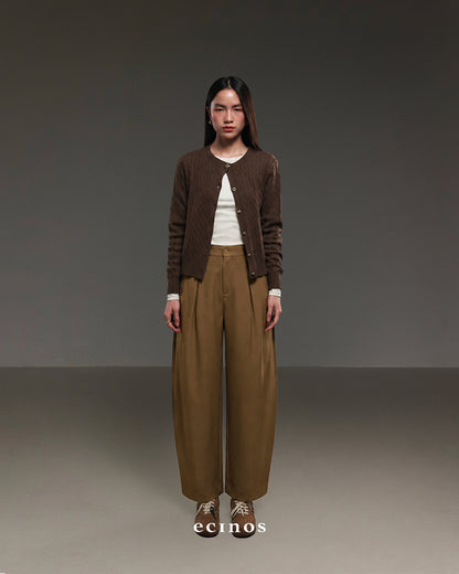ECINOS - Joan Barrel Cotton Trousers