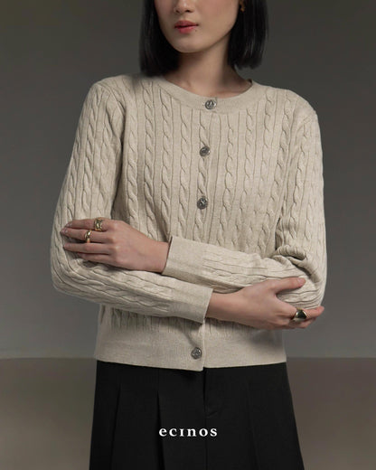 ECINOS - Celie Cable Knit Cardigan