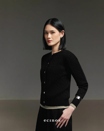 ECINOS - Celie Cable Knit Cardigan