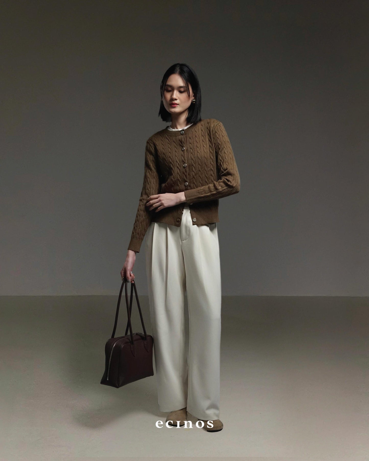 ECINOS - Celie Cable Knit Cardigan