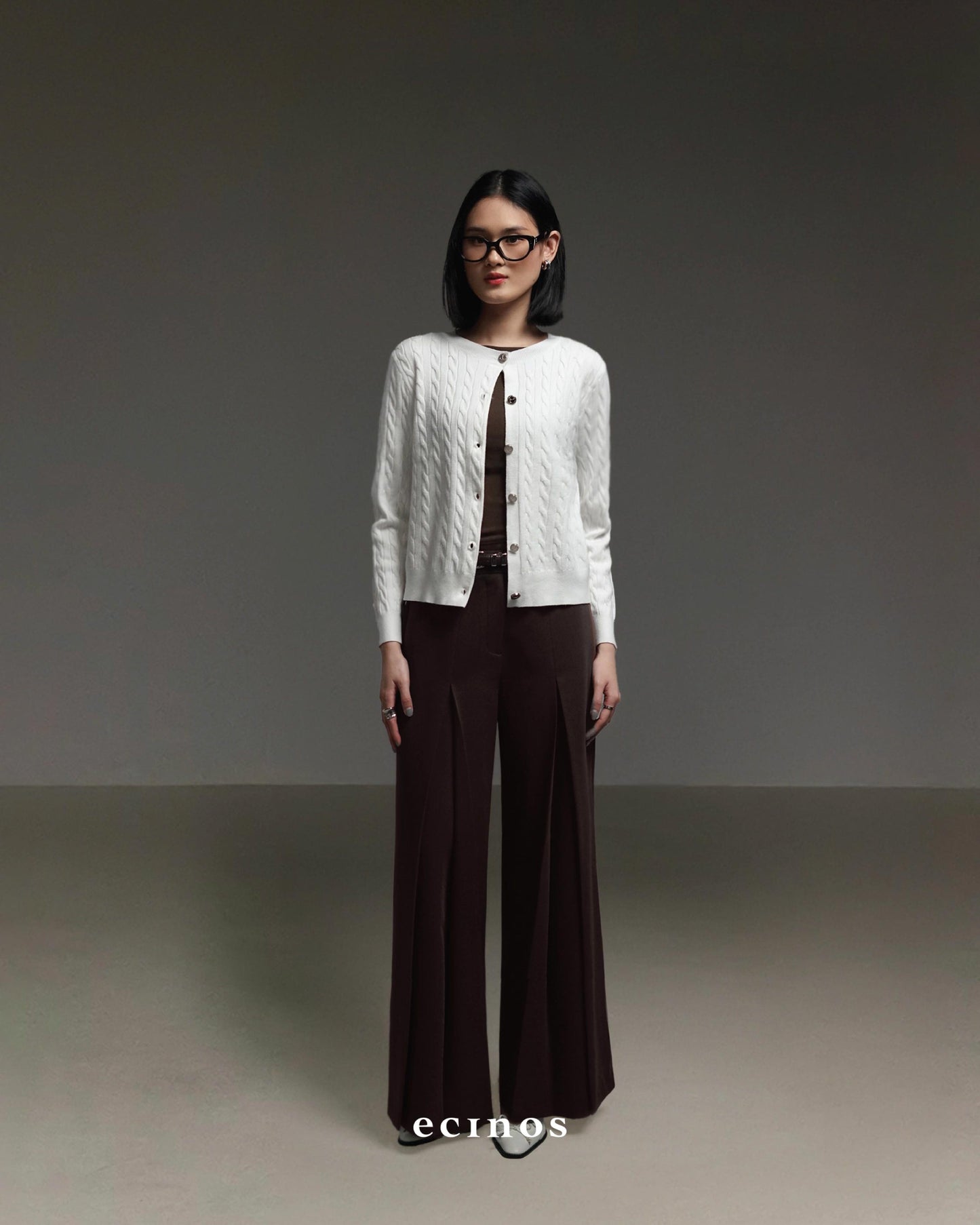 ECINOS - Celie Cable Knit Cardigan