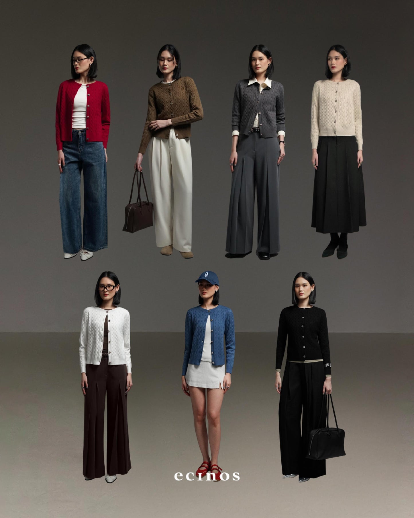 ECINOS - Celie Cable Knit Cardigan