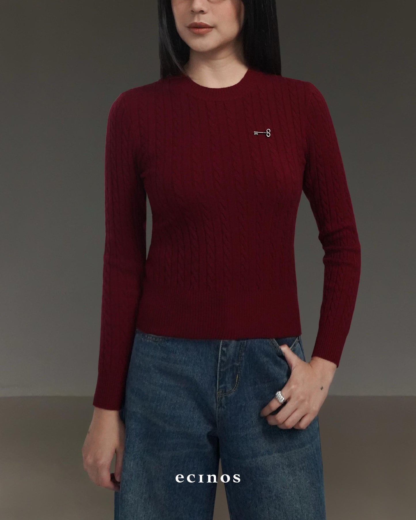 ECINOS - Cherise Cable Knitted Top