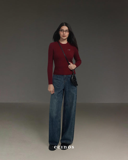 ECINOS - Cherise Cable Knitted Top