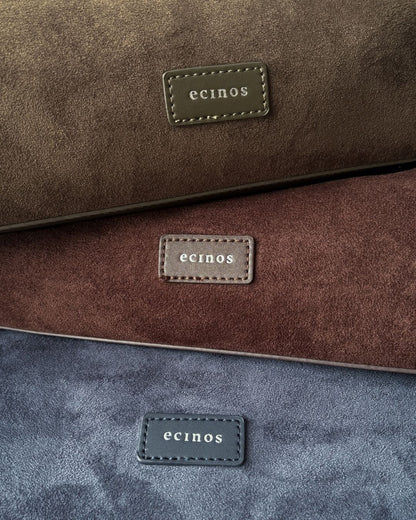 ECINOS Atelier - Dué Buckle Suede Bag