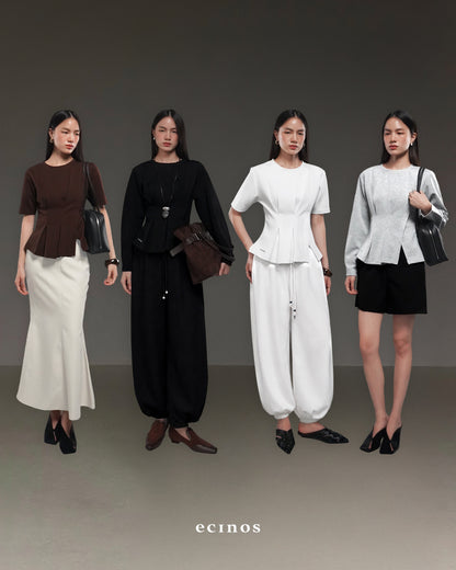 ECINOS - Serena Pleated Top