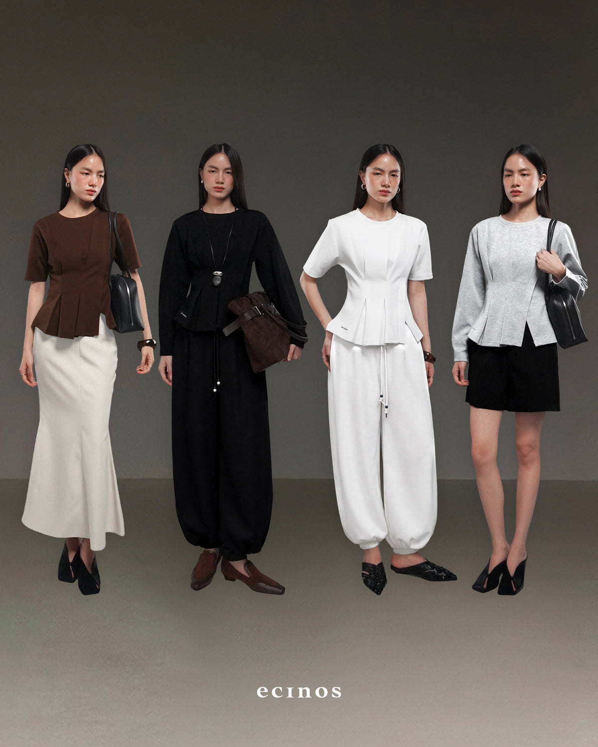 ECINOS - Serena Pleated Top