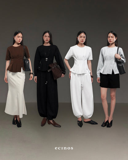 ECINOS - Serena Pleated Top