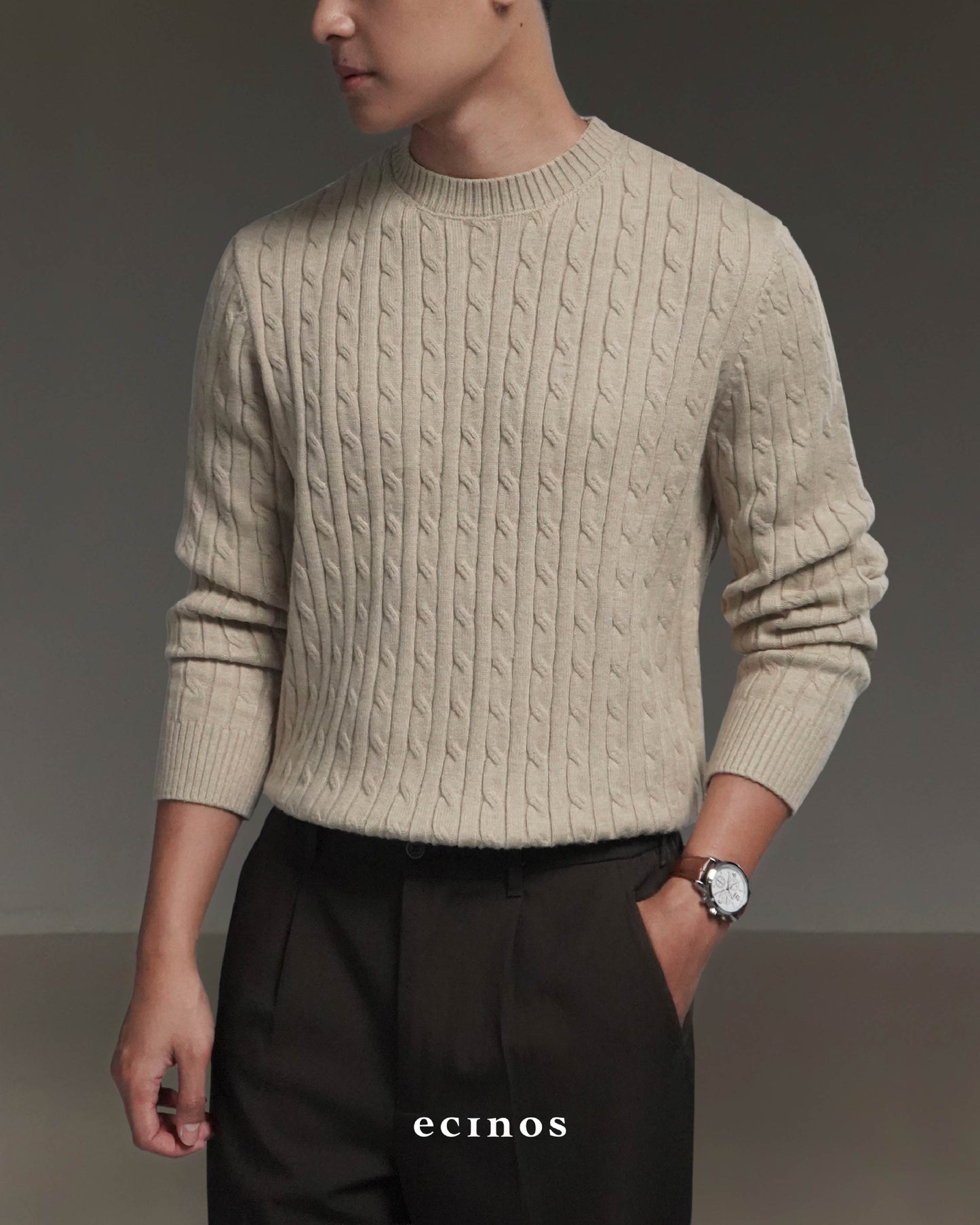 ECINOS Man - Cyrus Cable Knitted Top