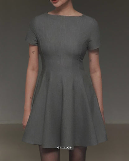 ECINOS - Paige Panel Wool Flared Dress