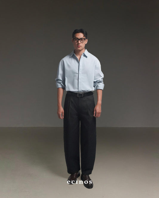 ECINOS MAN - Don Barrel Cotton Trousers