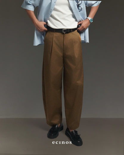 ECINOS MAN - Don Barrel Cotton Trousers