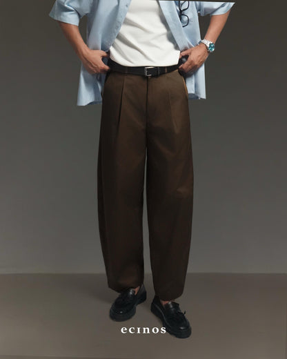 ECINOS MAN - Don Barrel Cotton Trousers