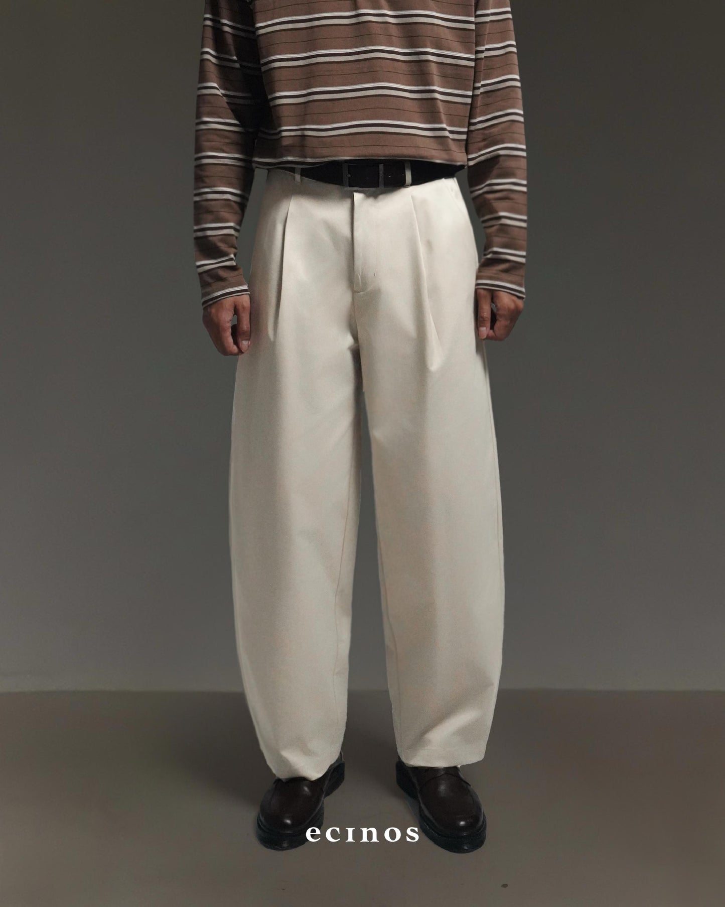 ECINOS MAN - Don Barrel Cotton Trousers