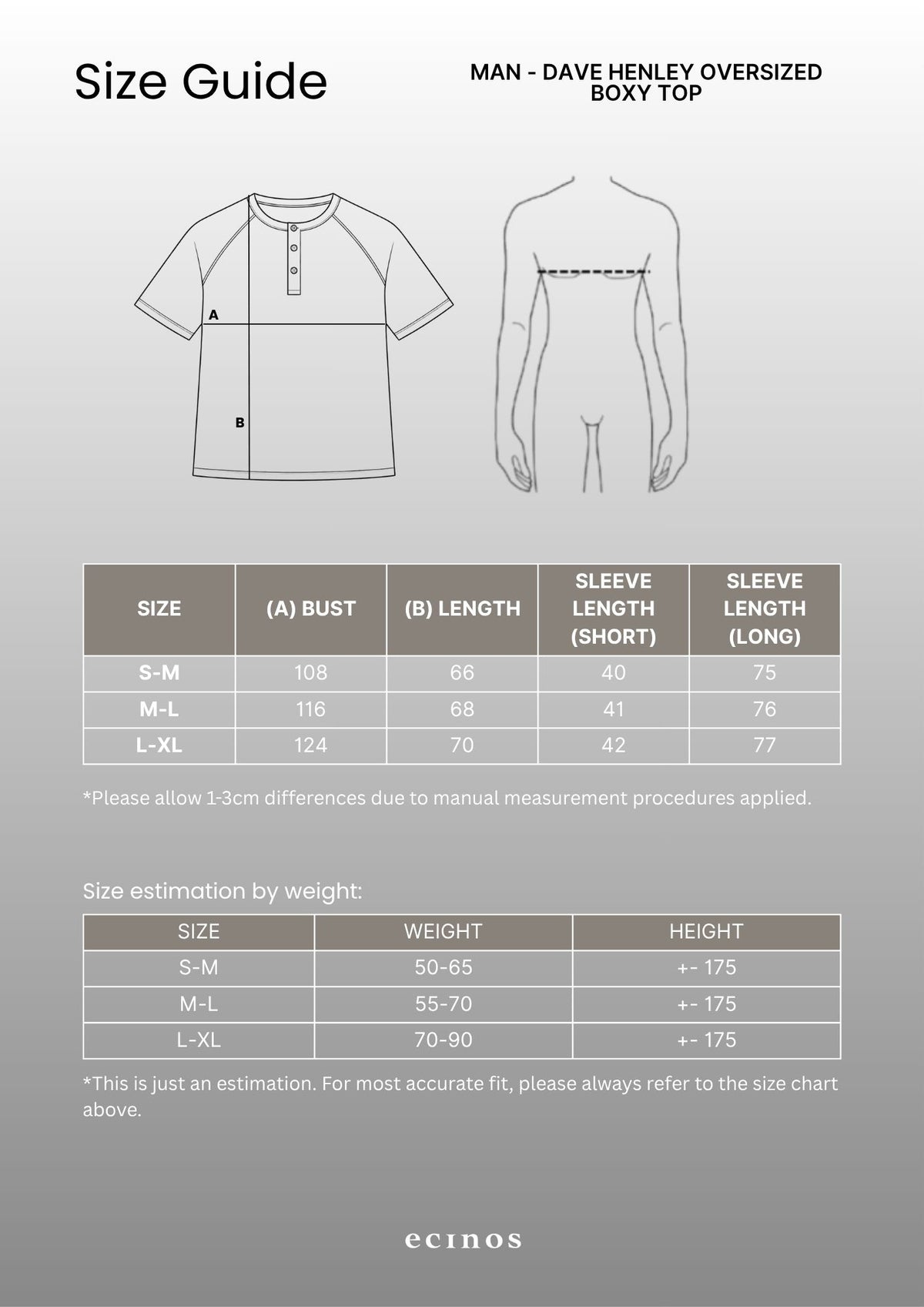 ECINOS Man - Dave Henley Oversize Boxy Top