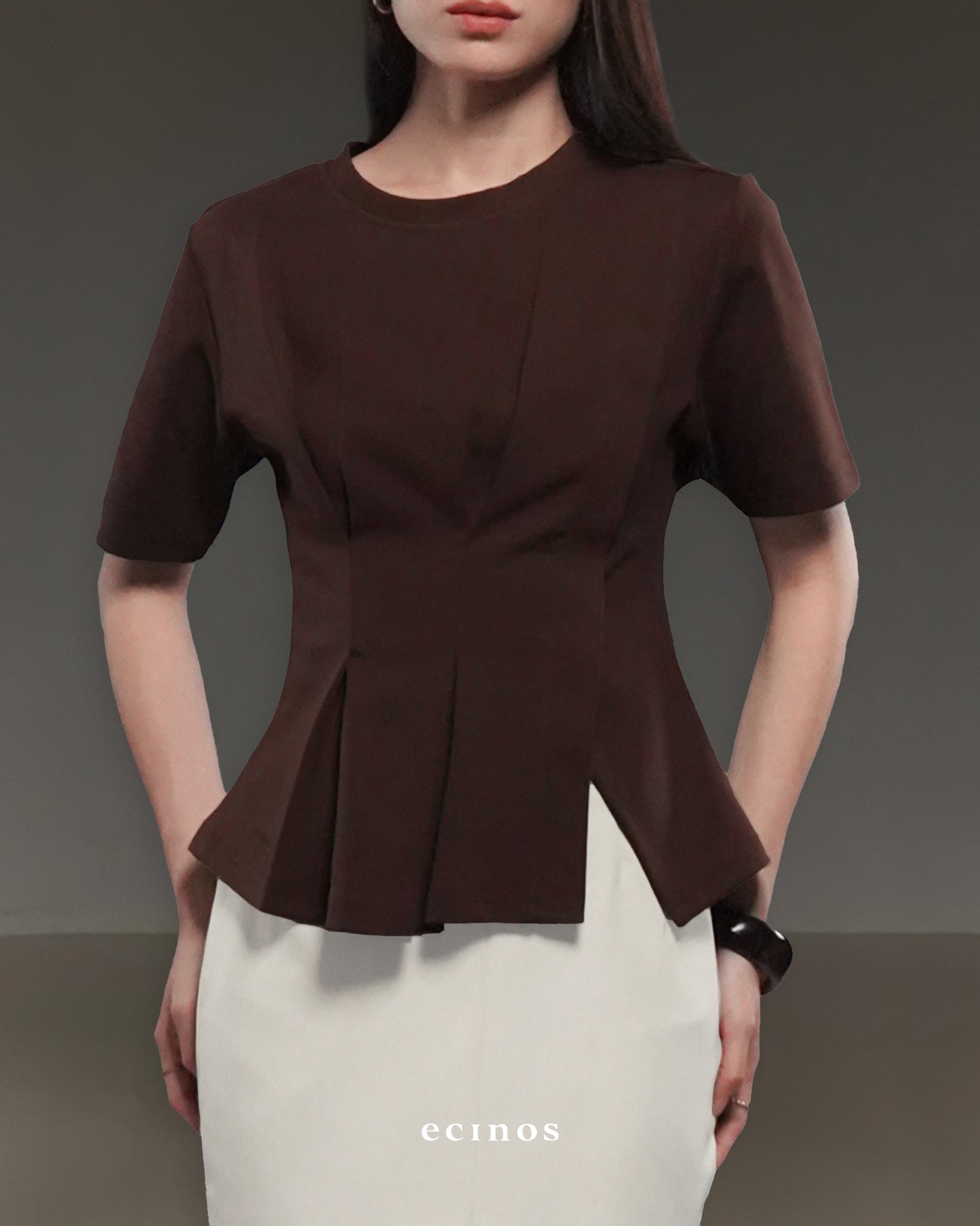 ECINOS - Serena Pleated Top