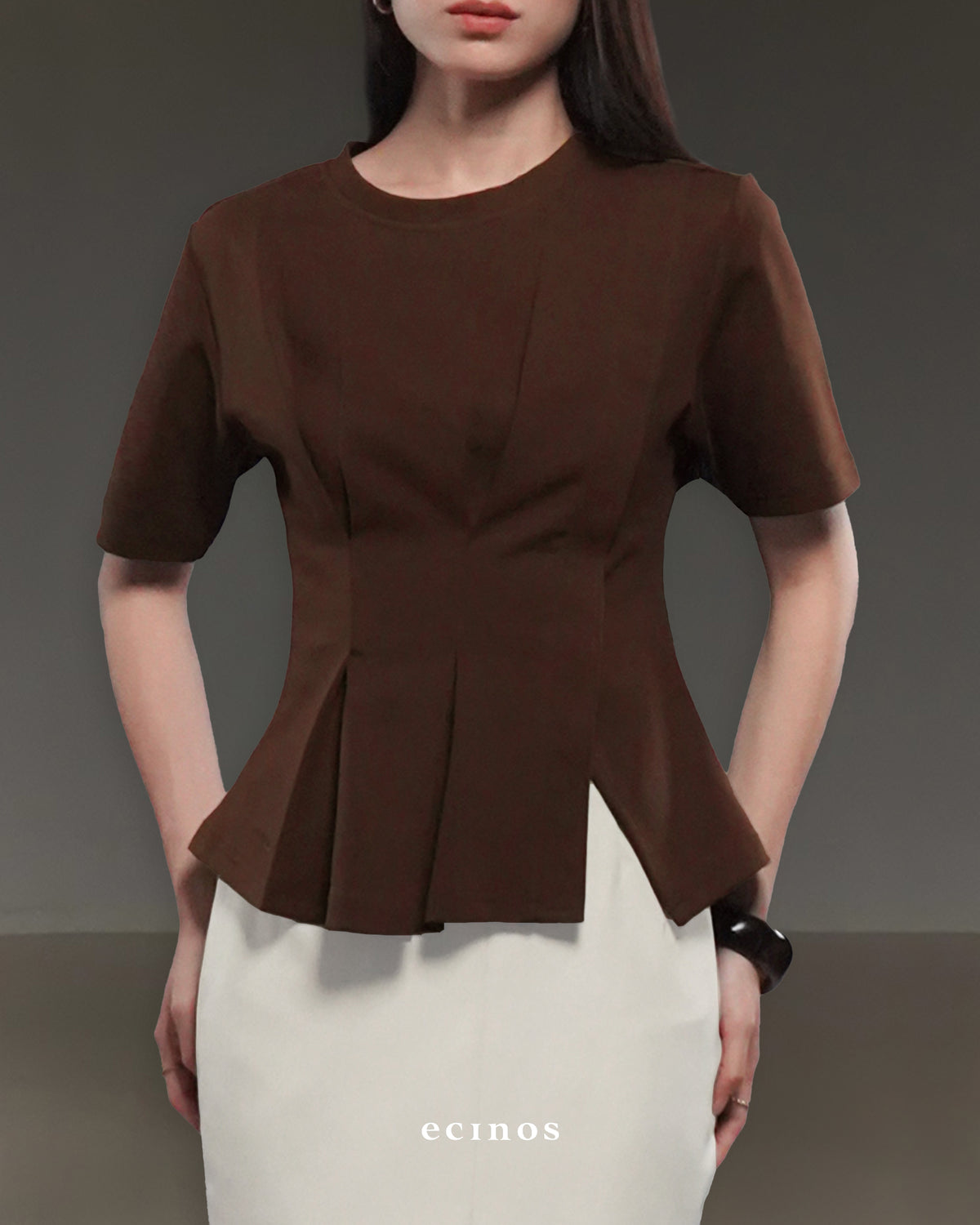 ECINOS - Serena Pleated Top