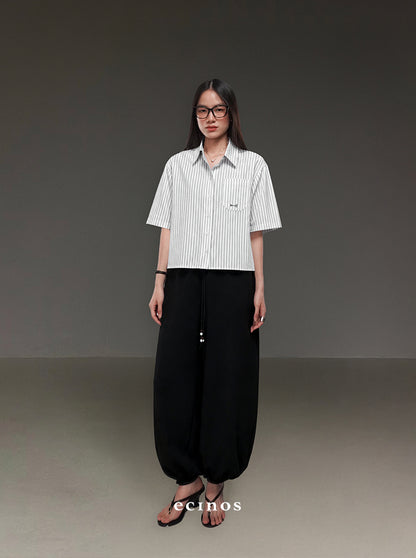 ECINOS - Emily Pleated Balloon Sweatpants