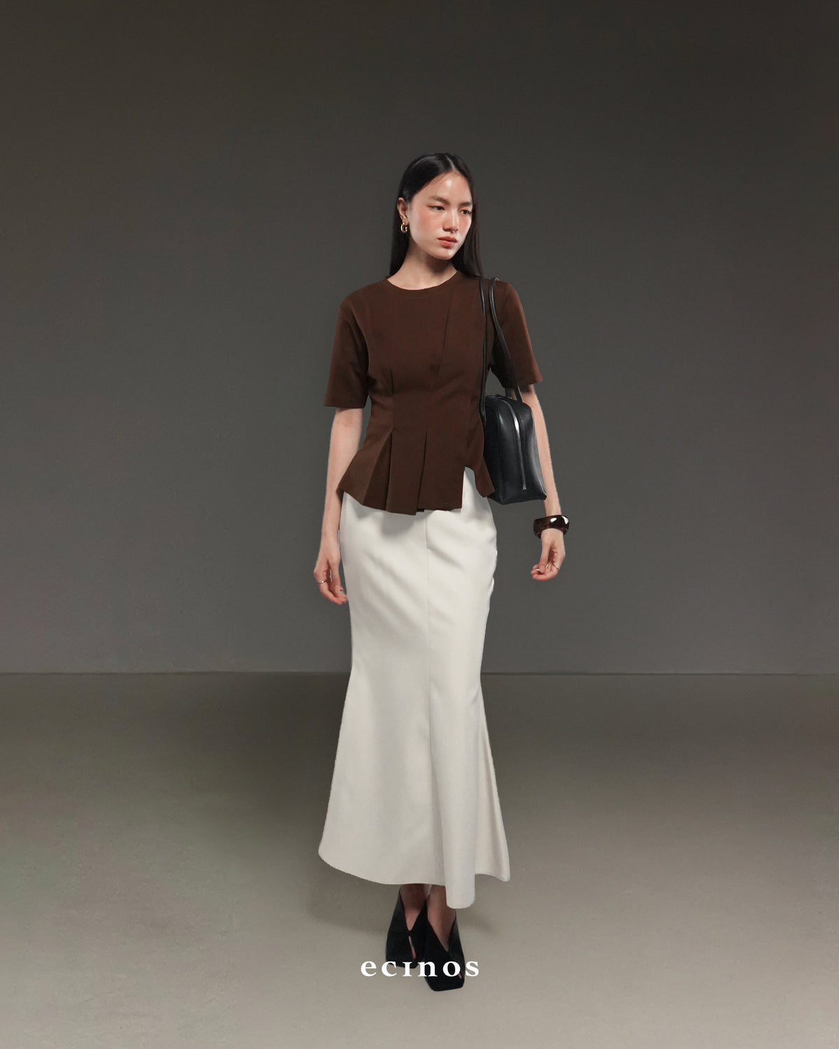 ECINOS - Serena Pleated Top