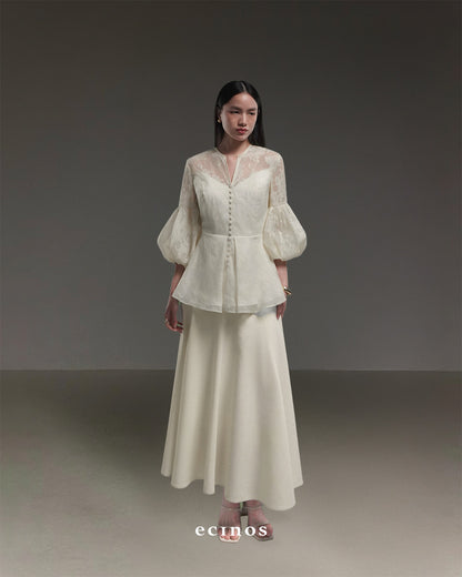 ECINOS - Jasmine Peplum Couture Blouse