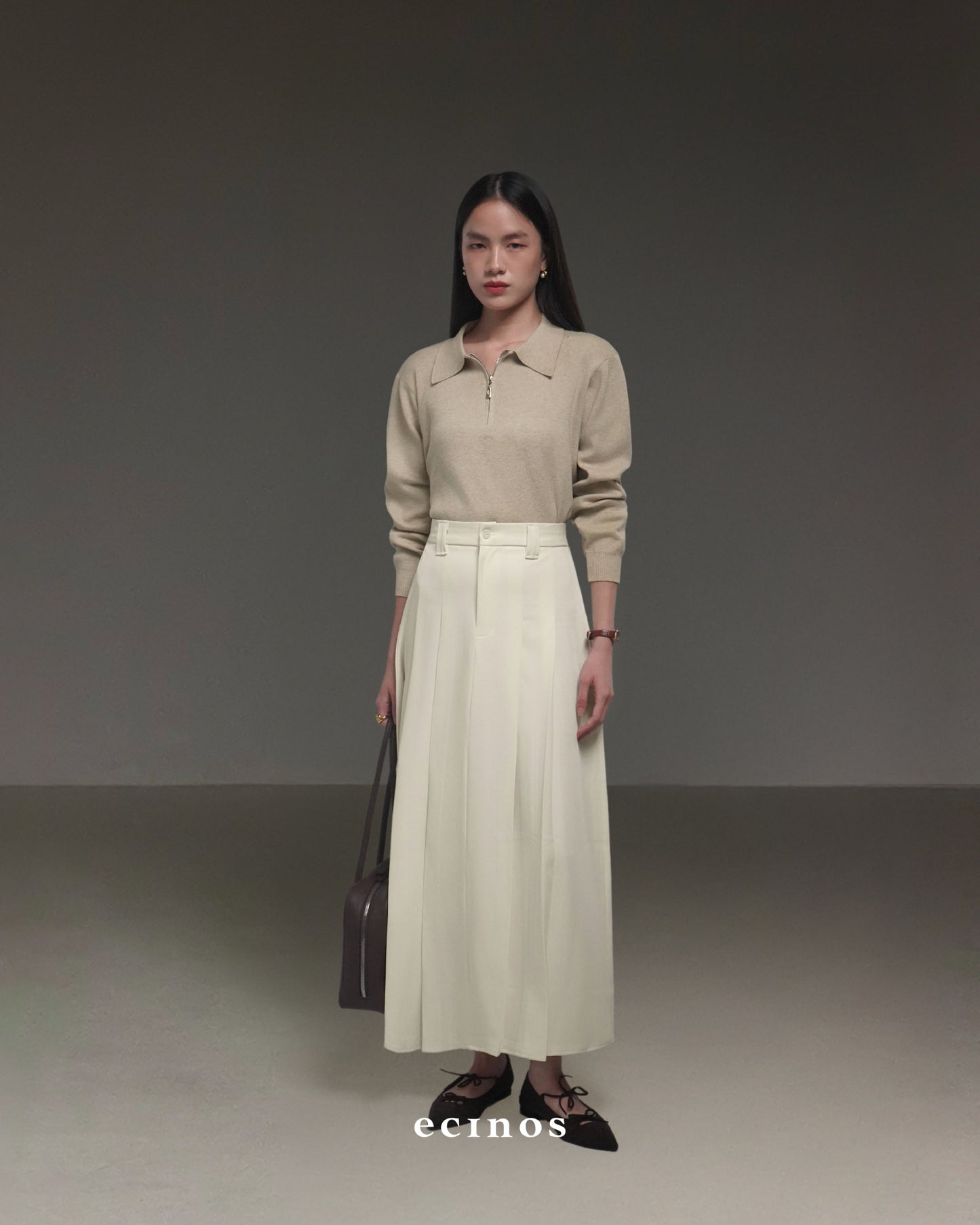 ECINOS - Flo Knitted Polo Top