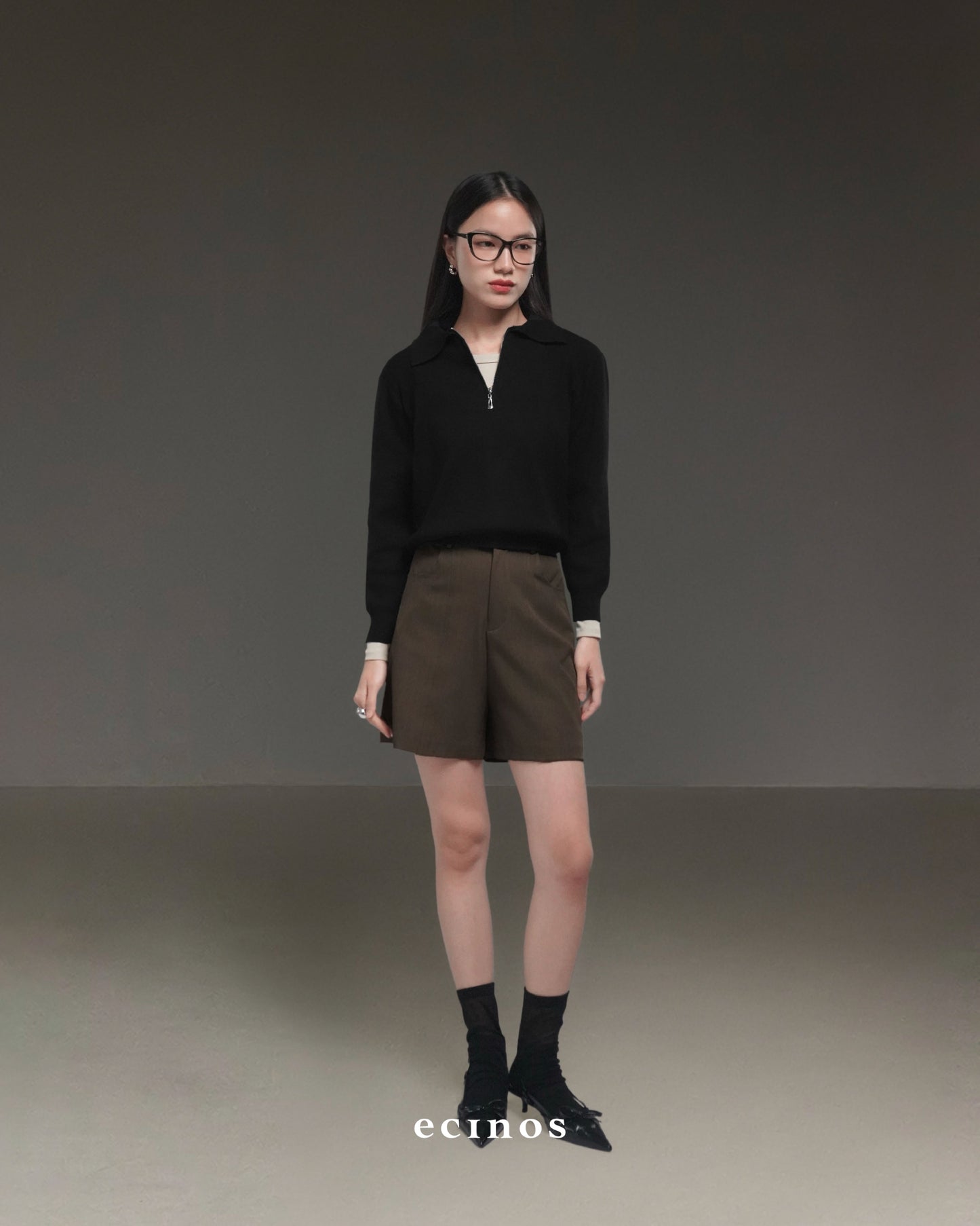 ECINOS - Flo Knitted Polo Top