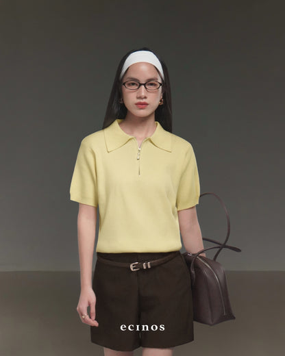 ECINOS - Flo Knitted Polo Top